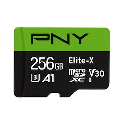 PNY Elite-X Micro SDXC U3 V30-minnekort 256 GB