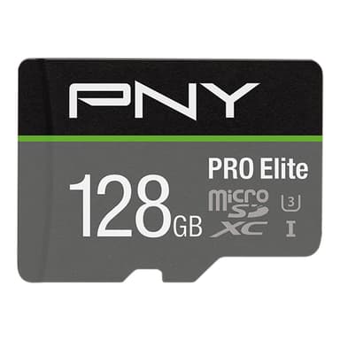 PNY PRO Elite Micro SDXC U3 V30-minnekort 128 GB