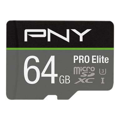 PNY PRO Elite Micro SDXC U3 V30-minnekort 64 GB