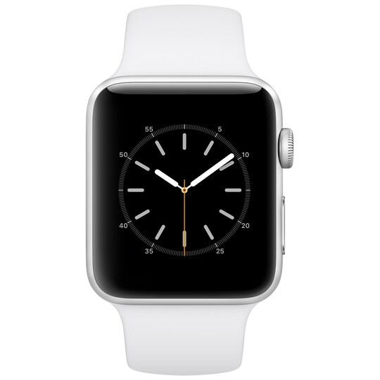 Apple Watch Series 2 Sport 42 mm (sølv alu/hvit rem)