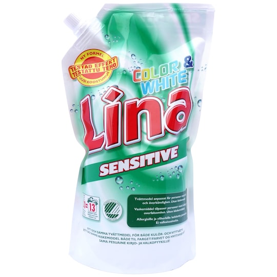 Lina Color & White Sensitive vaskemiddel