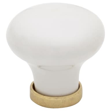 Epoq Antico knott 30 mm 1 stk. (brass hvit)