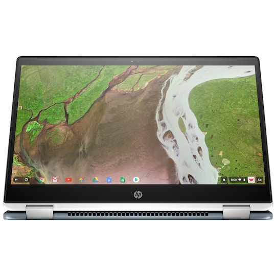 HP Chromebook x360 14-da0803no 14" 2-i-1 bærbar PC (hvit)