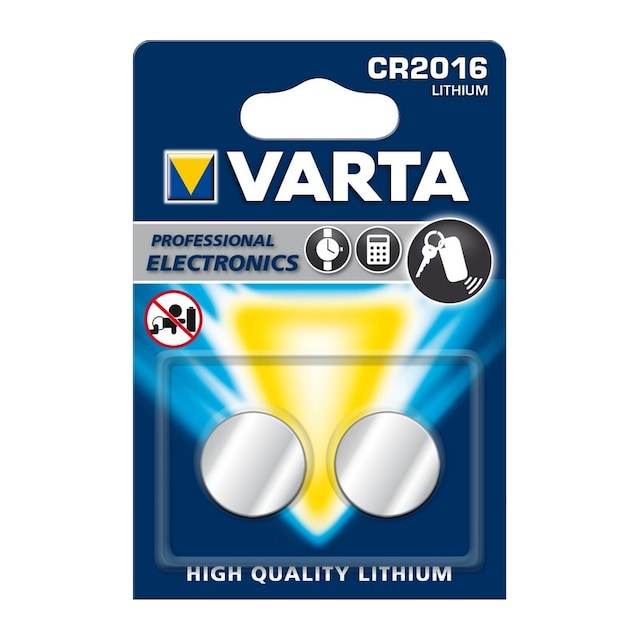 Varta CR 2016 batteri (2pk.)