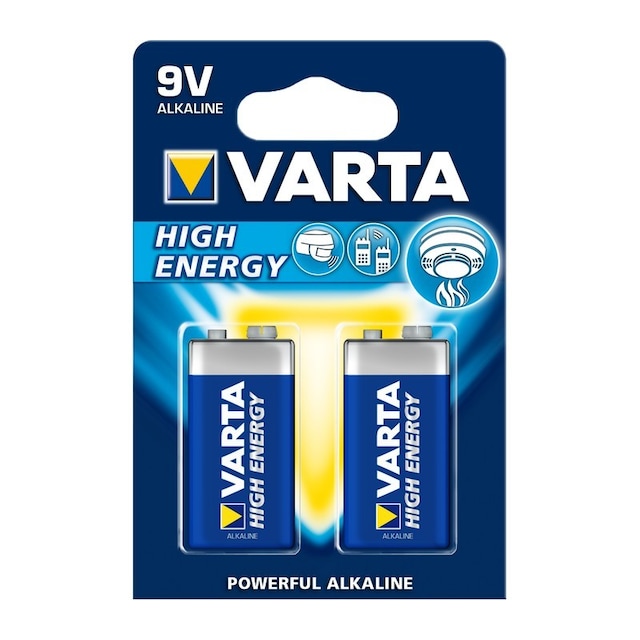 Varta Longlife Power 9V batteri (2-pakning)