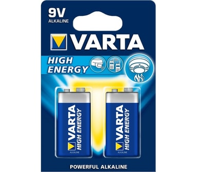 Varta Longlife Power 9V batteri (2-pakning)
