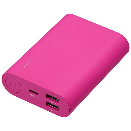 Goji 10 050 mAh USB-C powerbank (rosa)