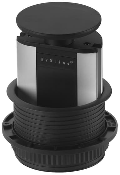 EVOline Port stikkontakt (sort)