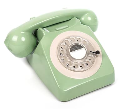 GPO 746 Retro Dreieskivetelefon - Grønn