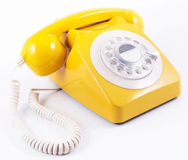 GPO 746 Retro Dreieskivetelefon - Senneps Gul