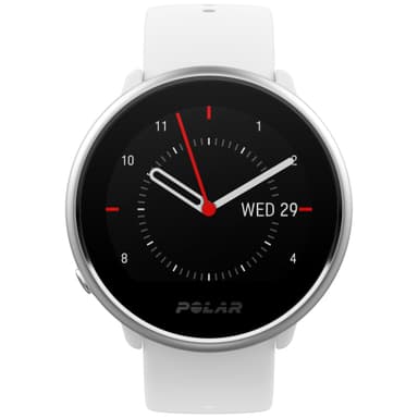 Polar Ignite treningsklokke M/L (hvit/sølv)