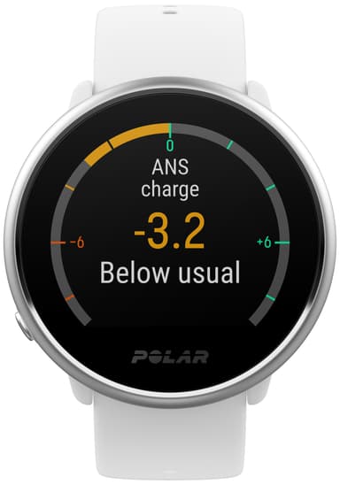 Polar Ignite treningsklokke M/L (hvit/sølv)
