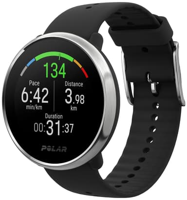 Polar Ignite treningsklokke M/L (sort/sølv)
