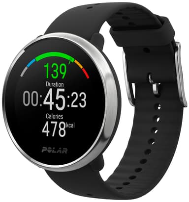 Polar Ignite treningsklokke M/L (sort/sølv)