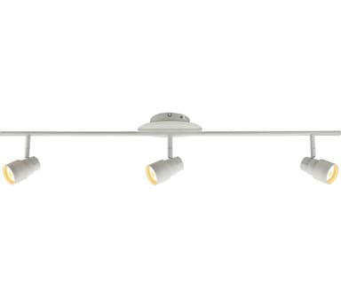 Pluto 3-Spot Skinne GU10 Matt Hvit