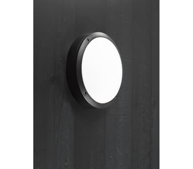 Utah vegg/taklampe E27 sort
