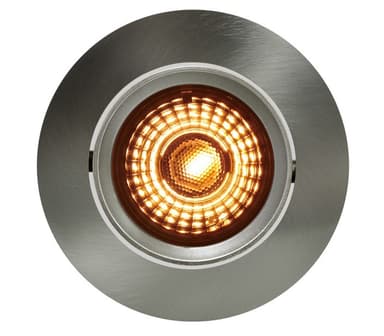 Komplett Alfa WarmDim Downlightpakke Børstet Stål 6 pk