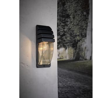 Petit vegglampe E27 sort
