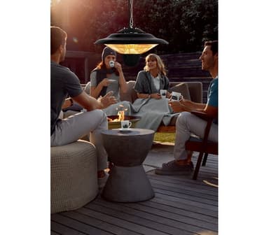 Nedhengt Terrassevarmer 1500W 42cm