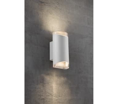 Moby vegglampe dobbel GU10 hvit