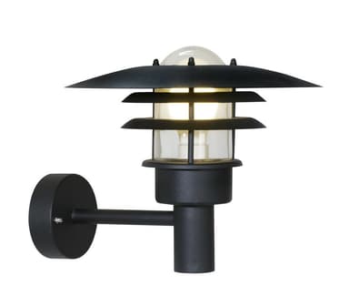 Volga vegglampe E27 sort