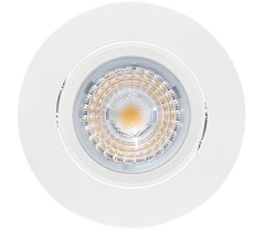 Komplett Alfa LED Downlightpakke Matt Hvit 4 pk