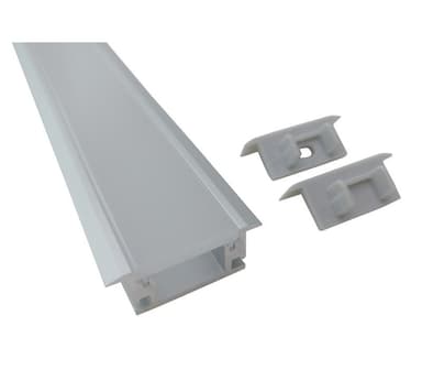 Aluminiumsprofil innfelt 2m 2811