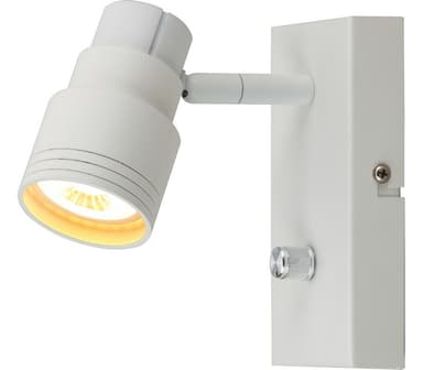 Pluto Veggspot GU10 m/Dim Matt Hvit