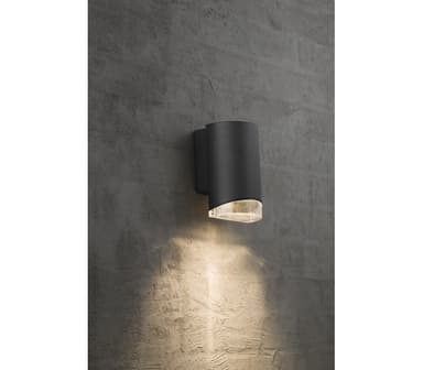 Moby vegglampe enkel GU10 sort