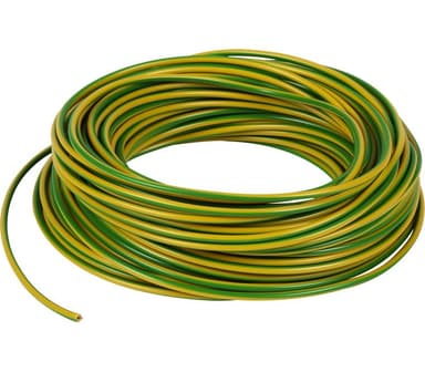 PN 4mm² Gul/Grønn Bunt 25m