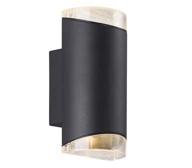 Moby vegglampe dobbel GU10 sort