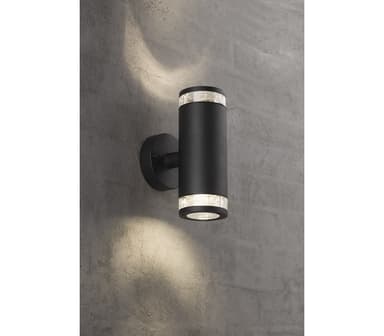Soto vegglampe dobbel GU10 sort