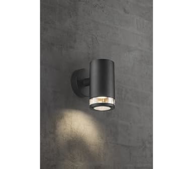 Soto vegglampe enkel GU10 sort