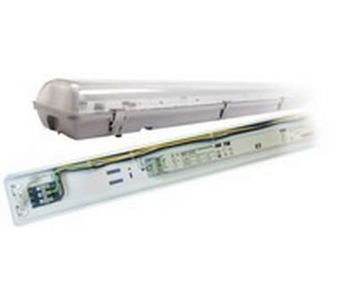 Lysarmatur Storm 2x49W IP65 T5 m/gjennomgang