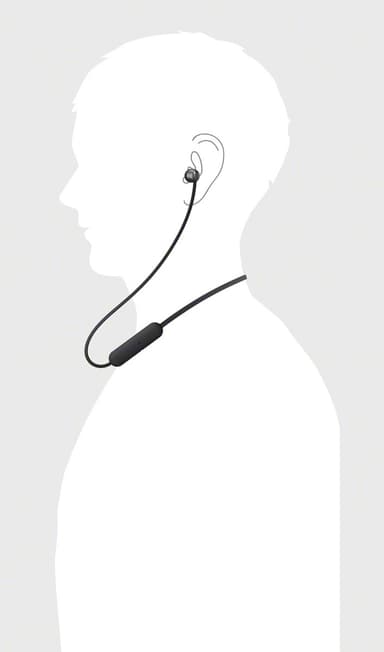 Sony WI-C310 trådløse in-ear hodetelefoner (sort)