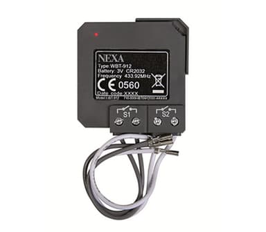 Wireless 2-kanals sender WBT-912 Nexa