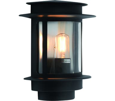 Malmø veggskjold E27 60W Sort