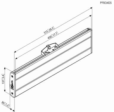 Vogels Pro PFB 3405 interface bar (sølv)