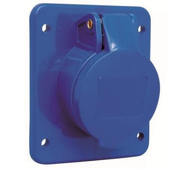 Stikkontakt Innfelt Skrå 16A 2Pol+Jord 230V 6H IP44 216-6
