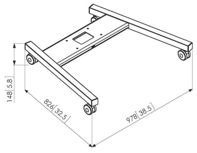 Vogels PFT 8520 tralleramme (sort)