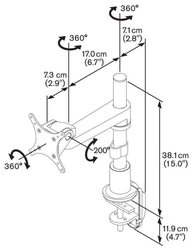 Vogels Pro PFD 8522 skjermfeste for skrivebord
