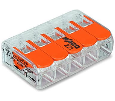 Wago 221-415 5-Leder Transparent 5stk