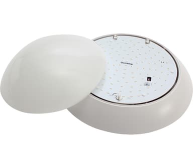 Takarmatur ECOLED 12W Sensor IP44 Hvit Kl.2