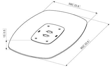 Vogel s Pro PFF 7040 gulvplate (sølv)