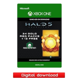 Halo 5 Guardians – 34 Gold REQ Packs + 13 Free - XOne