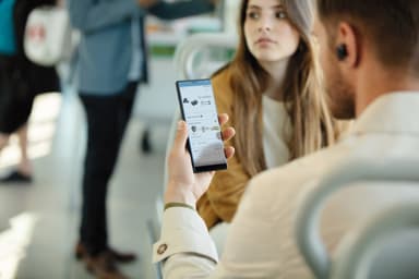 Sony helt trådløse in-ear hodetelefoner WF-1000XM3 (sort)