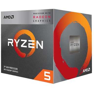 AMD Ryzen™ 5 3400G APU med RX Vega 11 grafikk (eske)