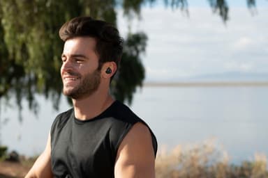 JBL Reflect Flow helt trådløse in-ear hodetelefoner (sort)