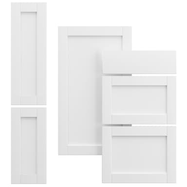 Epoq Shaker skuffefront, topp 40x35 (Classic White)