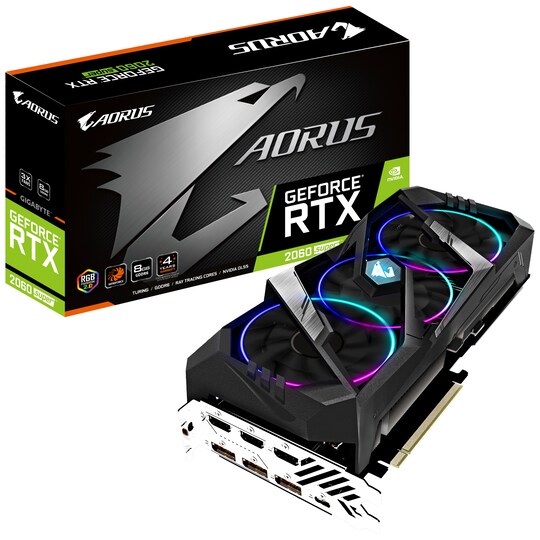 Gigabyte Aorus GeForce RTX 2060 Super grafikkort 6G
